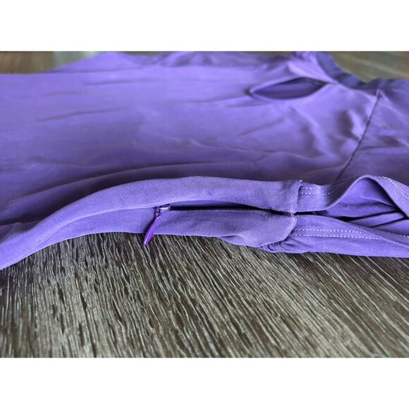 EUC Jacquemus La Robe Espelho Court Cupro Mini Dress Purple XL Cutout Bodycon - Picture 12 of 16